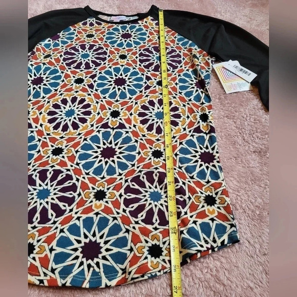 🛍LuLaRoe Randy 3/4 Sleeve Starburst Pattern Shirt‎ Womens Size XS - Picture 4 of 5